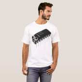 T-shirt Bogue informatique grand B&W (Devant entier)