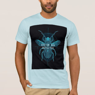 T-shirt Bogue Système Détecté Drôle de Technologie Cyberné