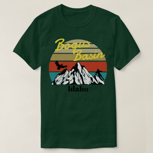 T-shirt Bogus Basin ski Idaho (Design devant)