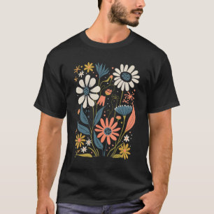 T-shirt Bohême Fleur sauvage esthétique Botanique Femmes G