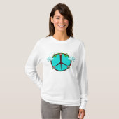 T-shirt Bohemian Angel Wings Peace Symbol (Devant entier)