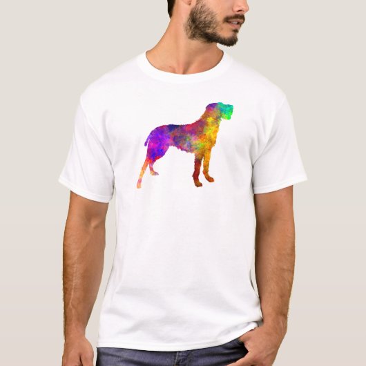 T-shirt Bohemian Wirehaired Pointing Griffon in watercolor (Devant)