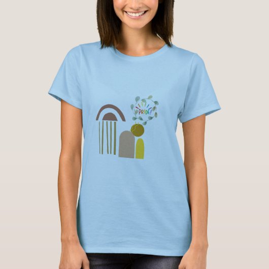 T-shirt "Boho Art Vibes" - Design libre (Devant)
