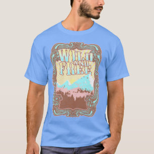 T-shirt Boho bohème sauvage et libre Hippie Art Nouveau Vi