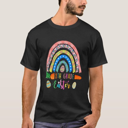 T-shirt Boho Boho Arc-en-ciel Joyeux E (Devant)