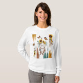 T-shirt Boho Butterfly Feather Dreamcatcher | Roui (Devant entier)