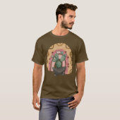 T-shirt Boho Cactus Arc-en-ciel : Vibrations du désert (Devant entier)