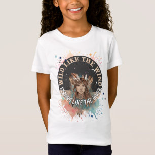 T-Shirt Boho Chic Esprit Libre Rêves de Plumes