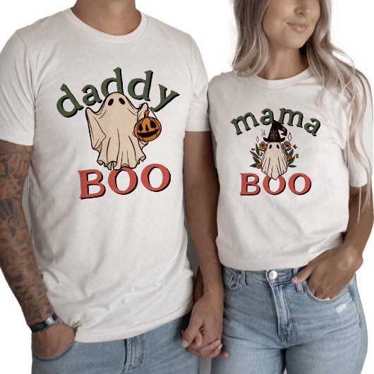 T-shirt Boho Daddy Boo Cute Ghost Halloween