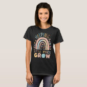 T-shirt Boho de retour à l'école aider les petits esprits (Devant entier)