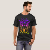 T-shirt Boho Dreams Cattle Skull Feathers Bright Rainbow O (Devant entier)
