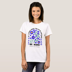 T-shirt Boho Floral Ataxia Sensibilisation Soyez Type