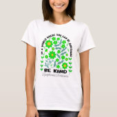 T-shirt Boho Floral Lymphoma Be Kind (Devant)