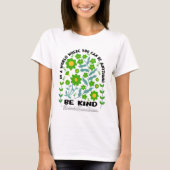 T-shirt Boho Floral Mitochondrial Be Kind (Devant)