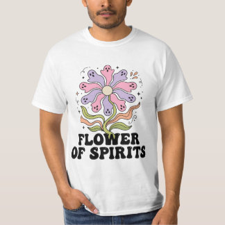 T-shirt Boho Halloween Fleur Fantôme PNG