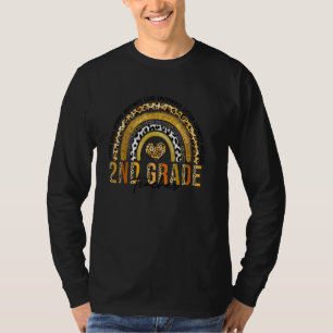 T-shirt Boho Leopard Arc-en-ciel Enseignant de 2e année 10