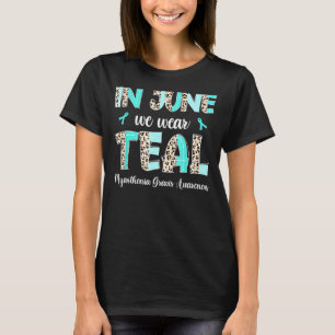 T-shirt Boho Leopard Juin Nous Portons Turquoise Myastheni