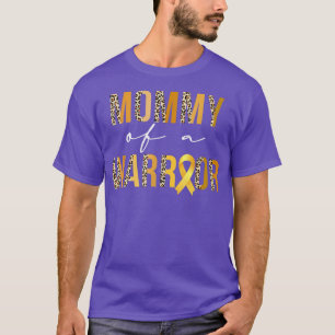 T-shirt Boho Leopard Maman D'Un Guerrier Cancer De L'Enfan
