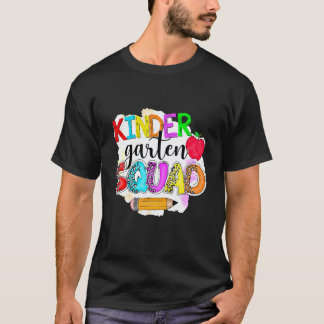 T-shirt Boho Léopard Prof de Maternelle Squad Premier Jour