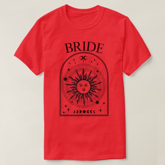 T-shirt Boho Mystic Tarot Celestial Bachelorette Bride Bri (Design devant)