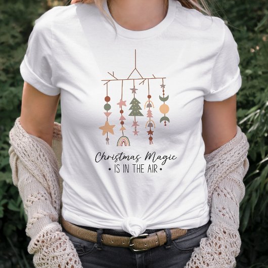 T-shirt Boho Noël magique Festive Fête