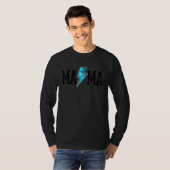 T-shirt Boho occidental turquoise éclair Wes (Devant entier)