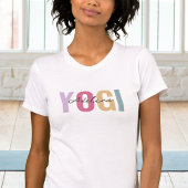 T-shirt Boho Pastel Couleur Yogi Avec Nom