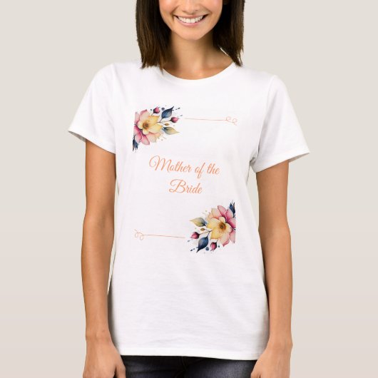 T-shirt Boho Peachy Floral (Devant)