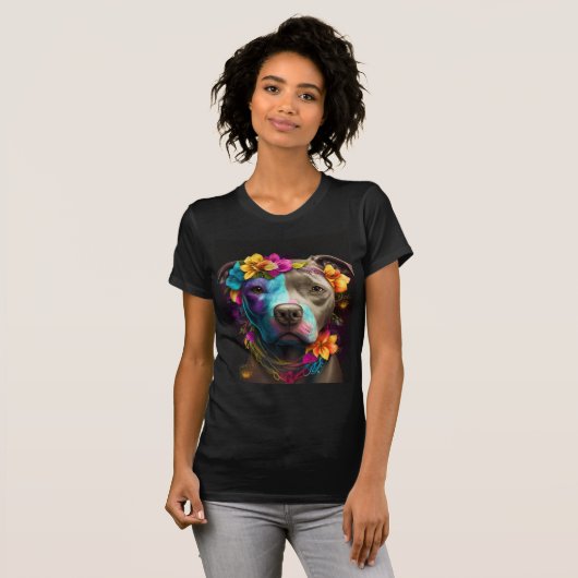 T-shirt Boho Pit Bull #7 (Devant entier)