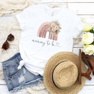 T-shirt Boho Rainbow Baby shower Maman à être