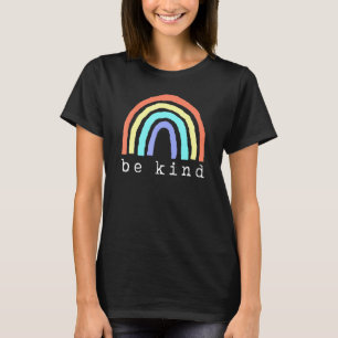T-shirt Boho Rainbow Be Kind Pride Lbgtqia