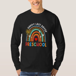 T-shirt Boho Rainbow Dernière journée de l'enseignant prés