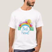 T-shirt Boho Rainbow Family - Best Friend (Devant)