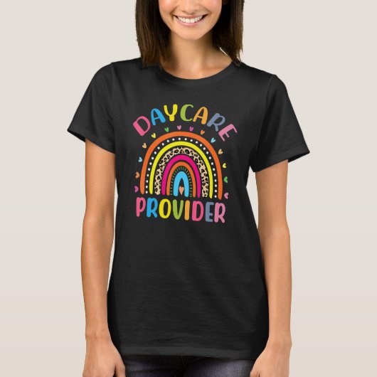 T-shirt Boho Rainbow Garderie Fournisseur Appréciation de  (Devant)