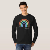 T-shirt Boho Rainbow Love Lettres Pride Lbgtqia 1 (Devant entier)