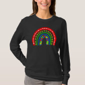 T-shirt Boho Rainbow Puzzle Piece Sensibilisation sur l'au (Devant)