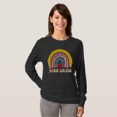 T-shirt Boho Rainbow Third Grade Student Teacher Back To S (Devant entier)
