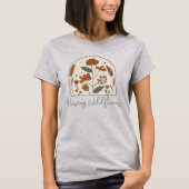 T-shirt Boho Raising Fleur sauvage Mama (Devant)