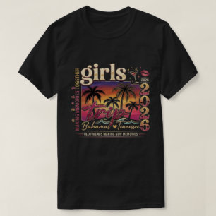 T-shirt Boho Rose & Orange Voyage Filles Rétro Coucher