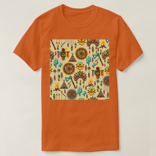 T-shirt Boho style autochtone américain Pow wow (Design devant)
