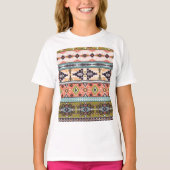 T-shirt Boho Tribal Motif géométrique Sud-Ouest Aztec (Devant)