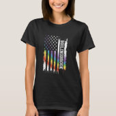T-shirt Boilingbrook États-Unis Arc-en-ciel en détresse av (Devant)