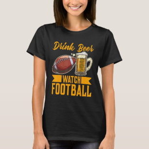 T-shirt Boire Beer Watch Football Football