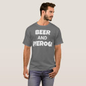 T-shirt Boire Bière Manger Pierogi Funny Pierogies Polonai (Devant entier)