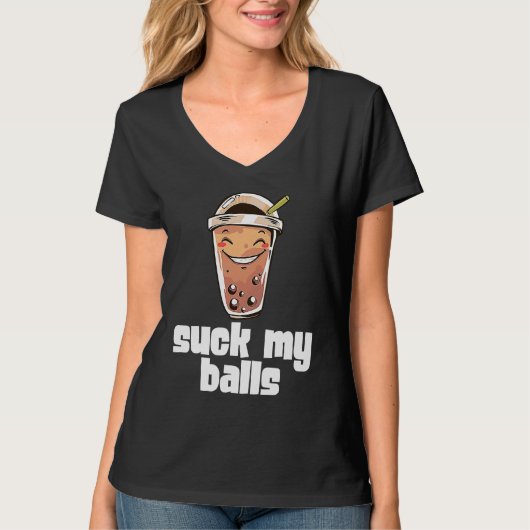 T-shirt Boire Bubble Tea Boba Perle De Tapioca Suce Mes Co (Devant)
