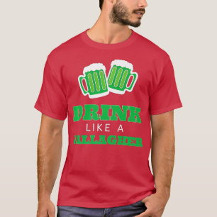 T-shirt Boire comme un gaulois Saint-Patricks Day