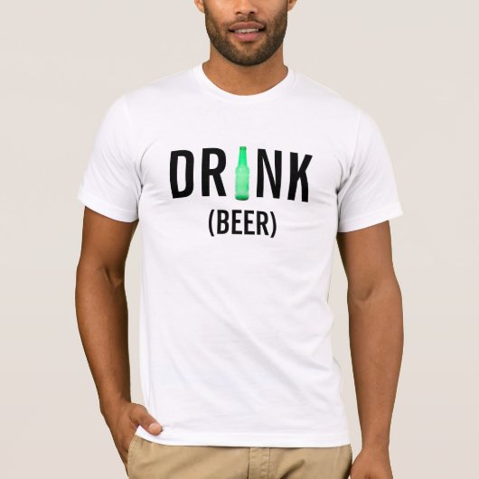 T-shirt Boire de la bière (Devant)