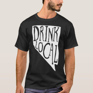T-shirt Boire de la bière locale Nevada State Outline Craf