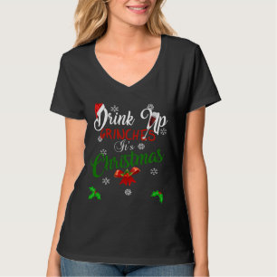 T-shirt Boire Des Grinches C'Est Des Designs De Noël Pour