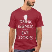 T-SHIRT BOIRE DES OEUFS ET MANGER DES COOKIES (Devant)